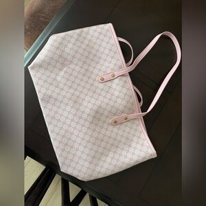 Pink Patterned Tote Bag - Designer Style